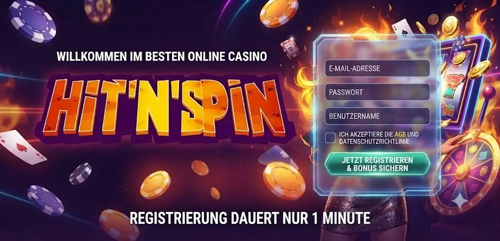 HitnSpin Registrierungsformular